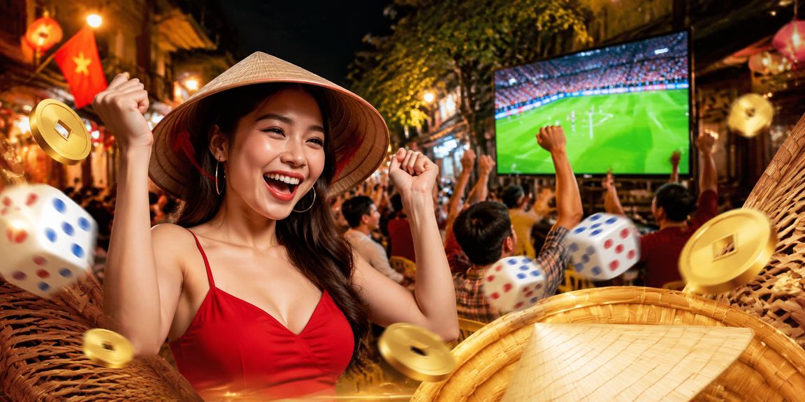 Người chơi Tài Xỉu truyền thống tại Hà Nội bên cạnh nón lá và bàn xúc xắc